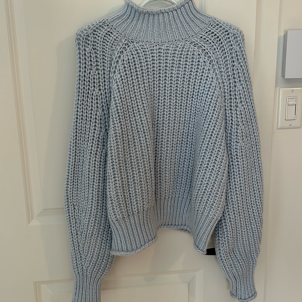 Baby blue knit sweater 💙